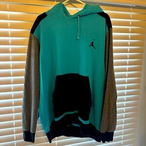 Air Jordan Men’s Pullover Fleece Hoodie Blue Teal XL